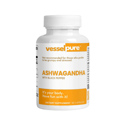 Organic Ashwagandha with Black Pepper - Vessel Pure