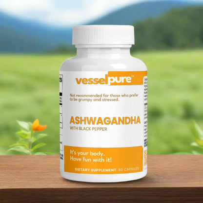 Organic Ashwagandha with Black Pepper - Vessel Pure