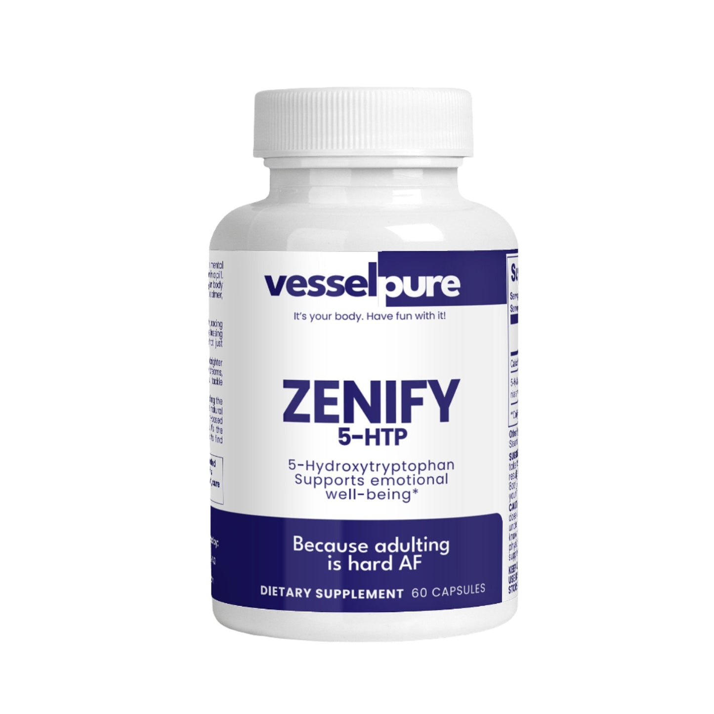 Zenify 5-HTP Supplement: Boost Serotonin, Reduce Stress, Improve Mood 200mg Capsules