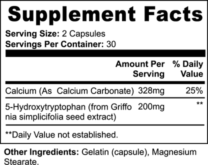 Zenify 5-HTP Supplement: Boost Serotonin, Reduce Stress, Improve Mood 200mg Capsules