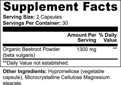 Natural Beetroot Capsules (I'm Beet): Boost Energy, Support Blood Pressure, Enhance Athletic Performance