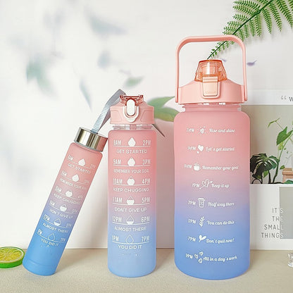 Unique Colorful Hydration Companions: 3 Water Bottle Set - Vessel Pure