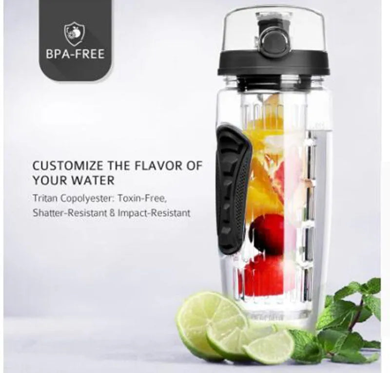 HydroFruition: 32oz Fruit-Infused Hydration Water Bottle