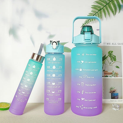 Unique Colorful Hydration Companions: 3 Water Bottle Set - Vessel Pure