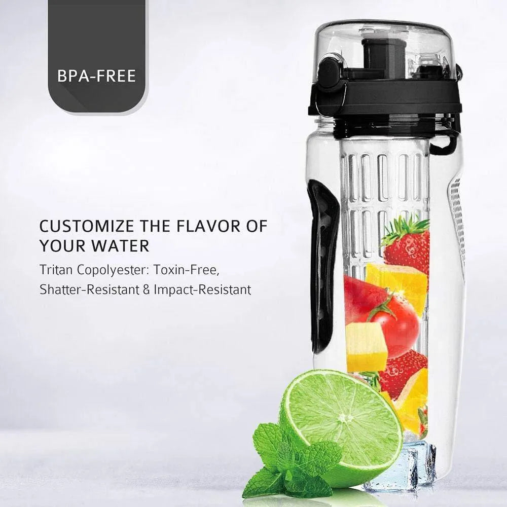 HydroFruition: 32oz Fruit-Infused Hydration Water Bottle - Vessel Pure