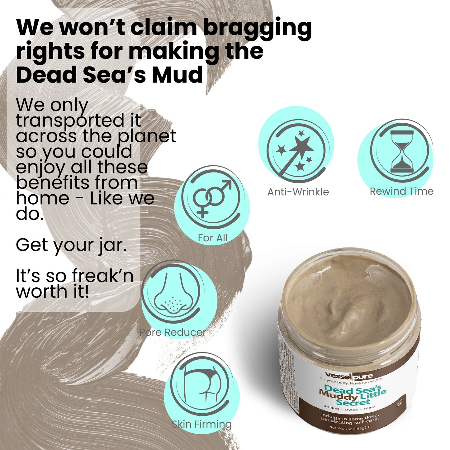 Dead Sea Mud Mask - Deep Cleansing & Purifying Facial Treatment